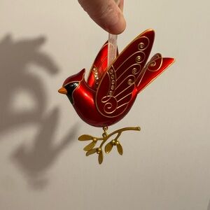 2015 Hallmark Keepsake Metal Enamel “Ruby Red Cardinal" Christmas ornament